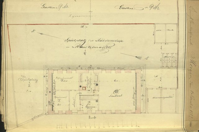 Grundrissplan von 1887