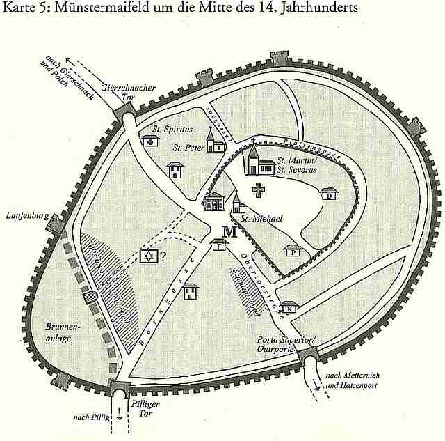 Münstermaifeld au 14e siècle