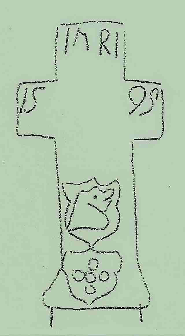 Wappenzeichnung vom Kreuz des Georg Ordt
